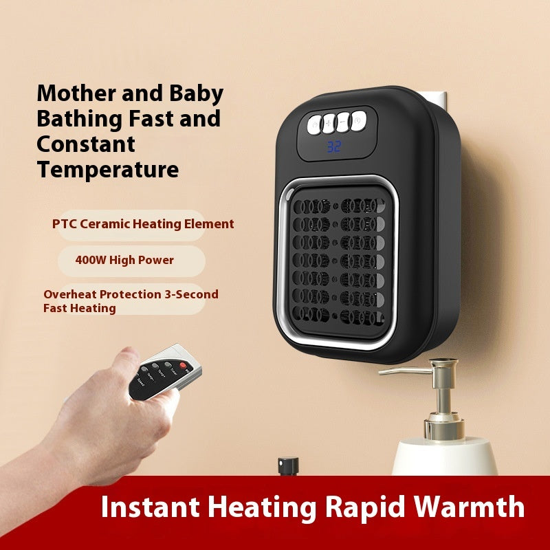 Wall Mounted Electric Heater with Remote Control - Silent Thermostat