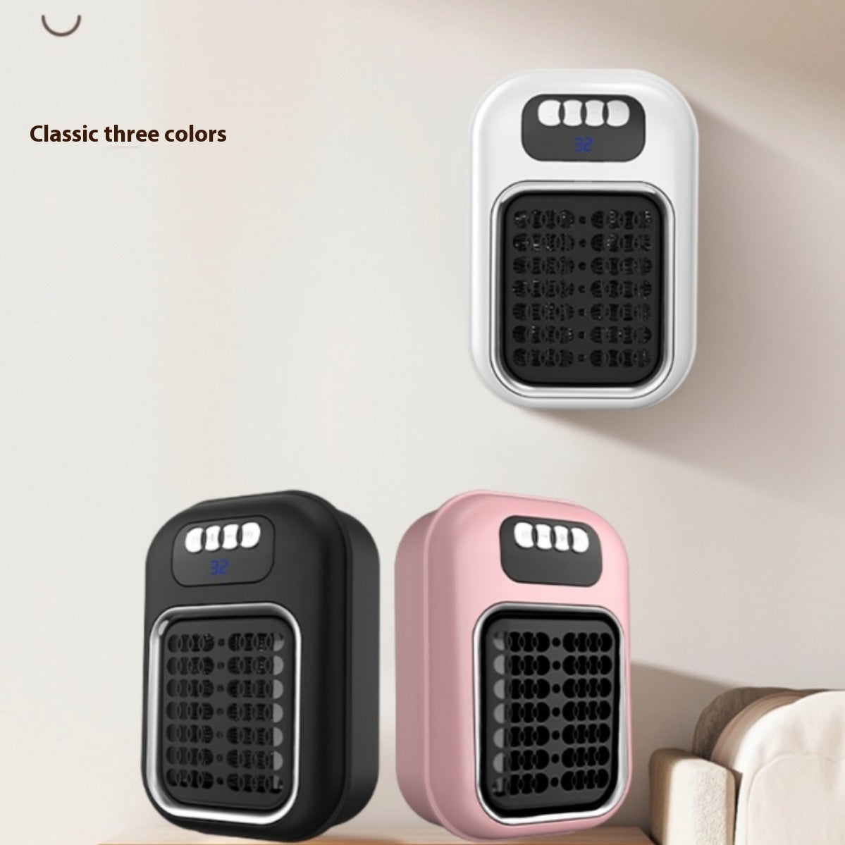 Wall Mounted Electric Heater with Remote Control - Silent Thermostat