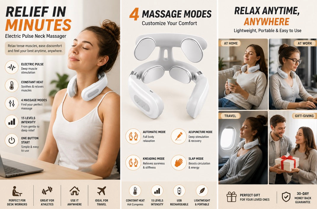 Portable Heated Neck Massager
