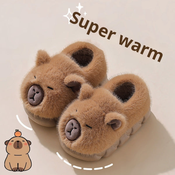 Kids Cartoon Winter Slippers - Warm Cozy Indoor Shoes for Children